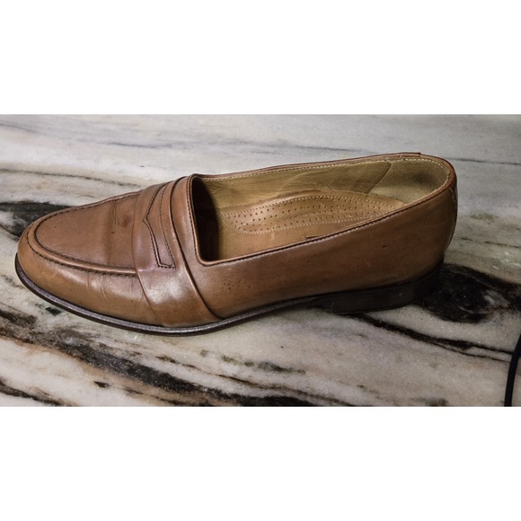 Zelli Savanah Men\'s Brown‎  Calf Leather Penny Loafers, Size 10M, Made in Italy main image 11